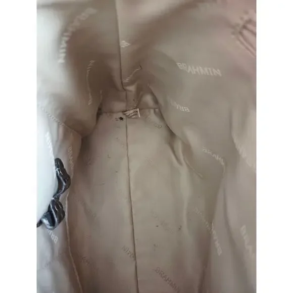 Brahmin Duxbury Satchel Petrol Magnus Croc Embossed Leather Bag Strap Dust Bag - Picture 10 of 16